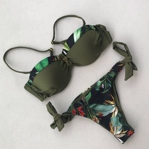Bikini Brazilian swimwear bathing suit green
